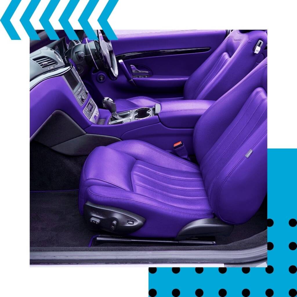 Purple car interior