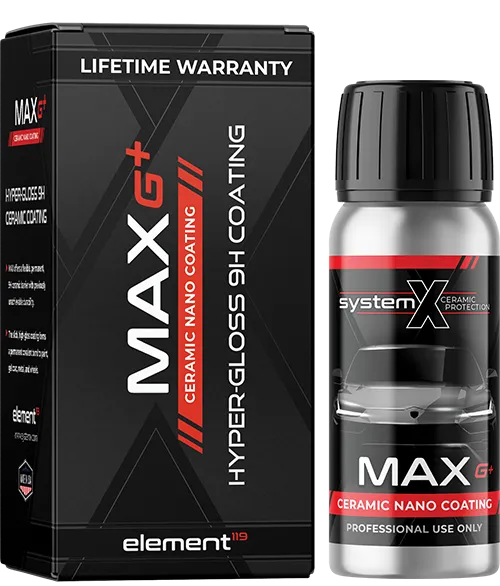 System X Max G+ ceramic coating 10-year warranty